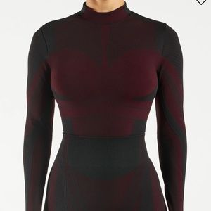 Contrast Long-Sleeve Bodysuit